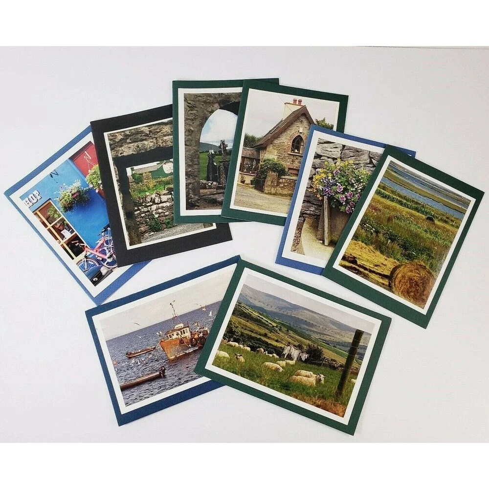 Irish Photography Blank Greeting Cards & Envelopes Set of 8 Souvenir Handmade